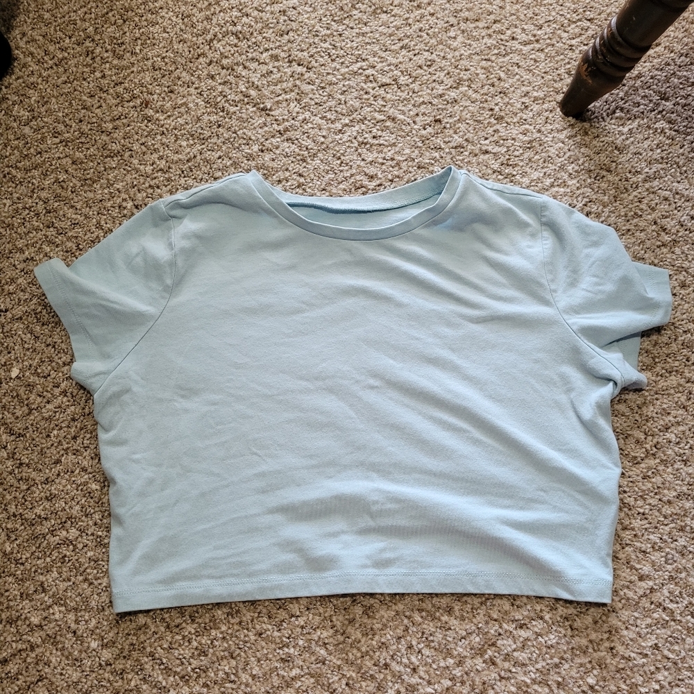 Light Blue Crop